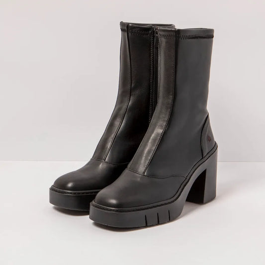 ART COMPANY - Bottine Berna - Cuir - Noir