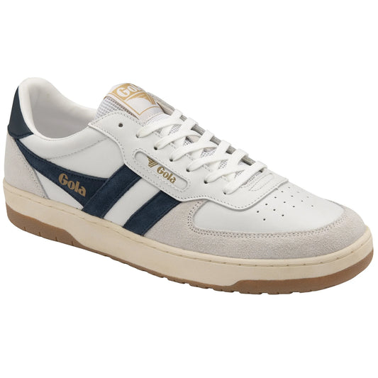 GOLA - Basket HAWK - Cuir - Blanc/Marine
