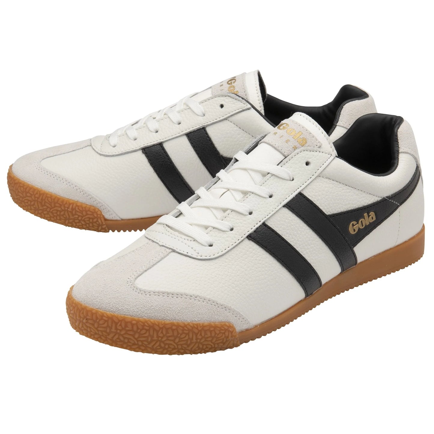 GOLA - Basket HARRIER - Cuir - Blanc/Noir