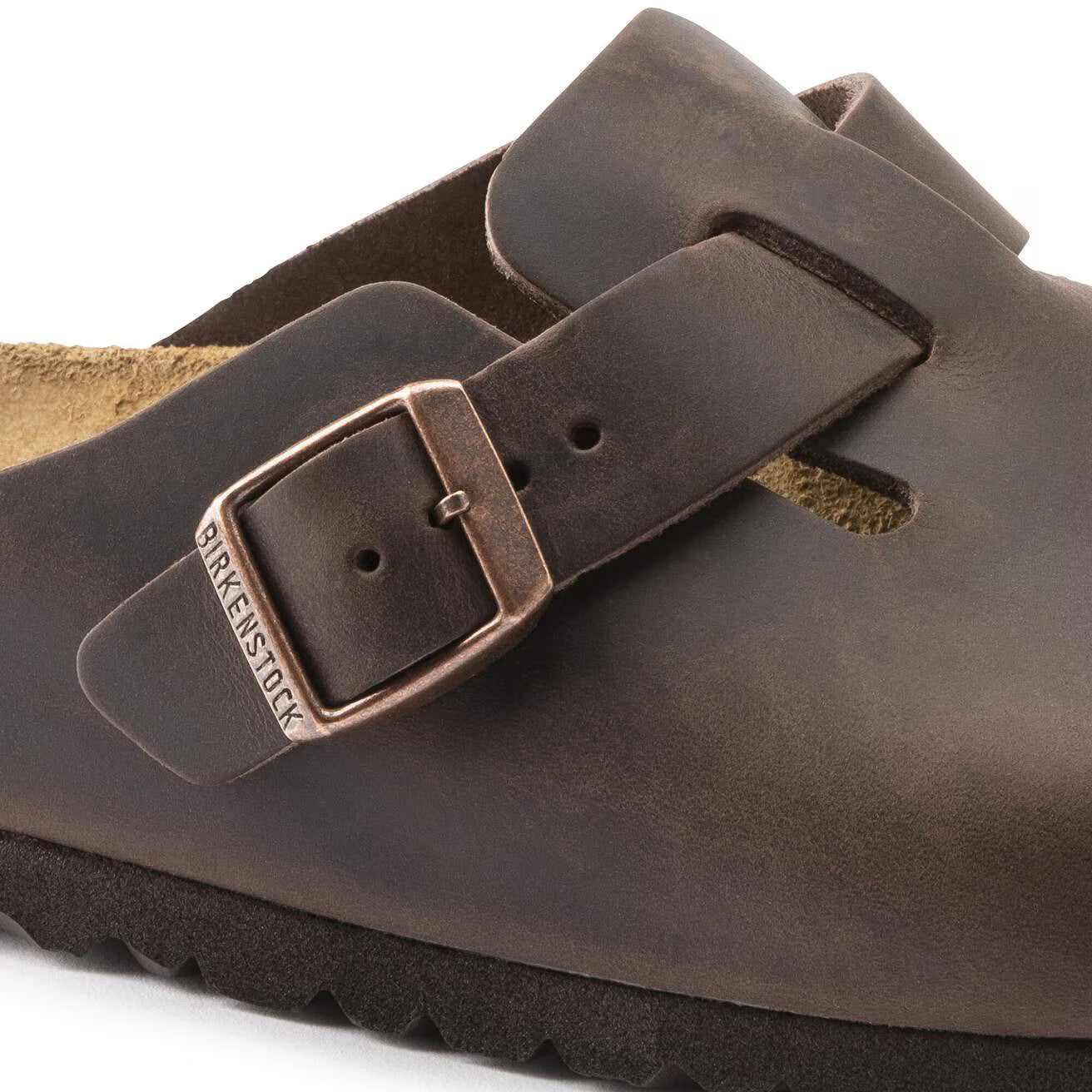 BIRKENSTOCK - Mule BOSTON - Cuir huilé - Habana