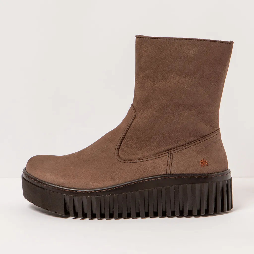 ART COMPANY - Bottine Brighton - Nubuck - Marron