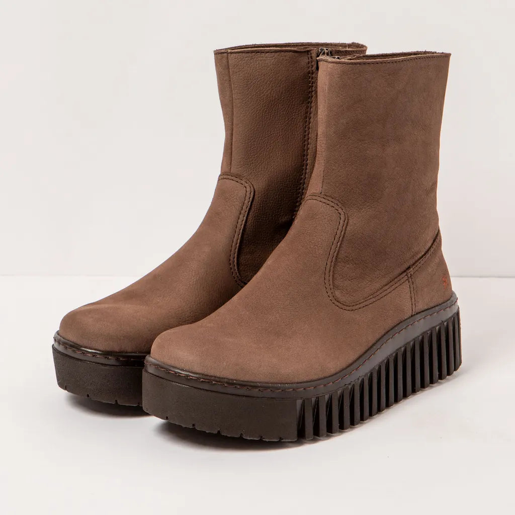 ART COMPANY - Bottine Brighton - Nubuck - Marron