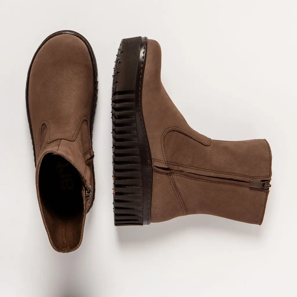 ART COMPANY - Bottine Brighton - Nubuck - Marron