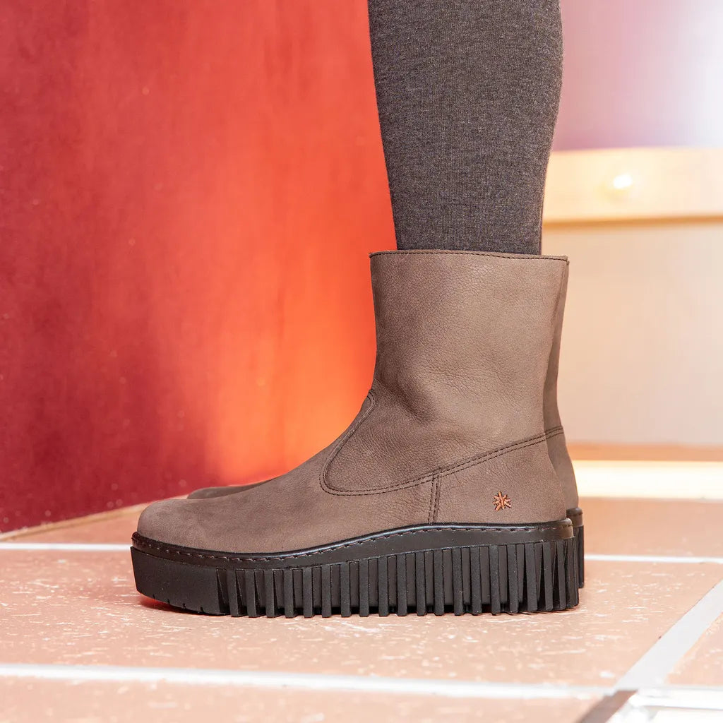 ART COMPANY - Bottine Brighton - Nubuck - Marron
