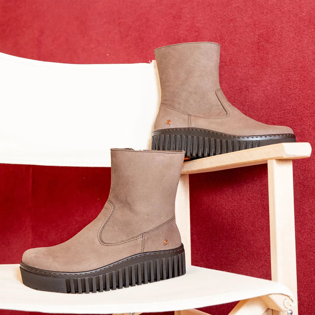ART COMPANY - Bottine Brighton - Nubuck - Marron