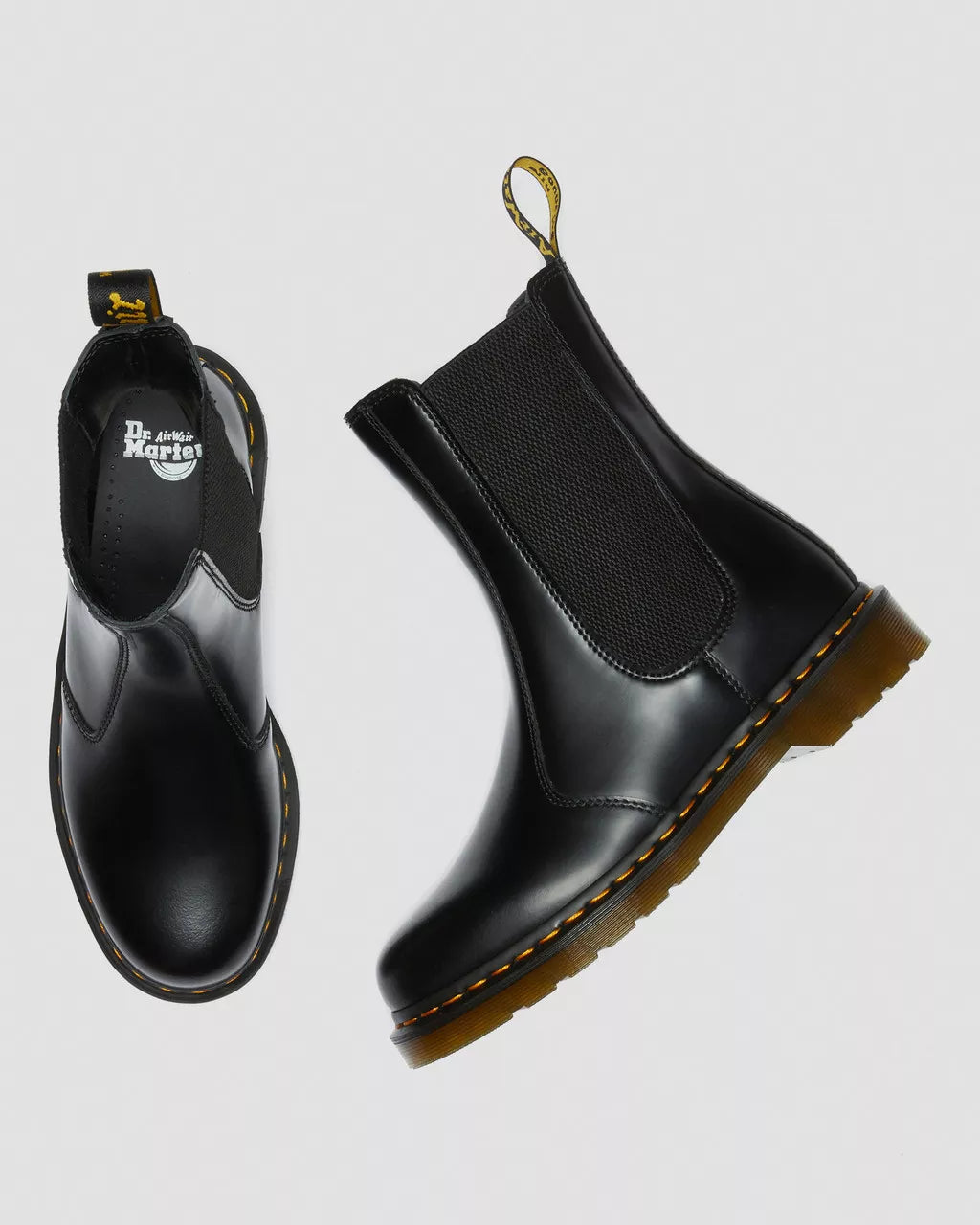 DR. MARTENS - Boots CHELSEA HI - Cuir smooth - Noir