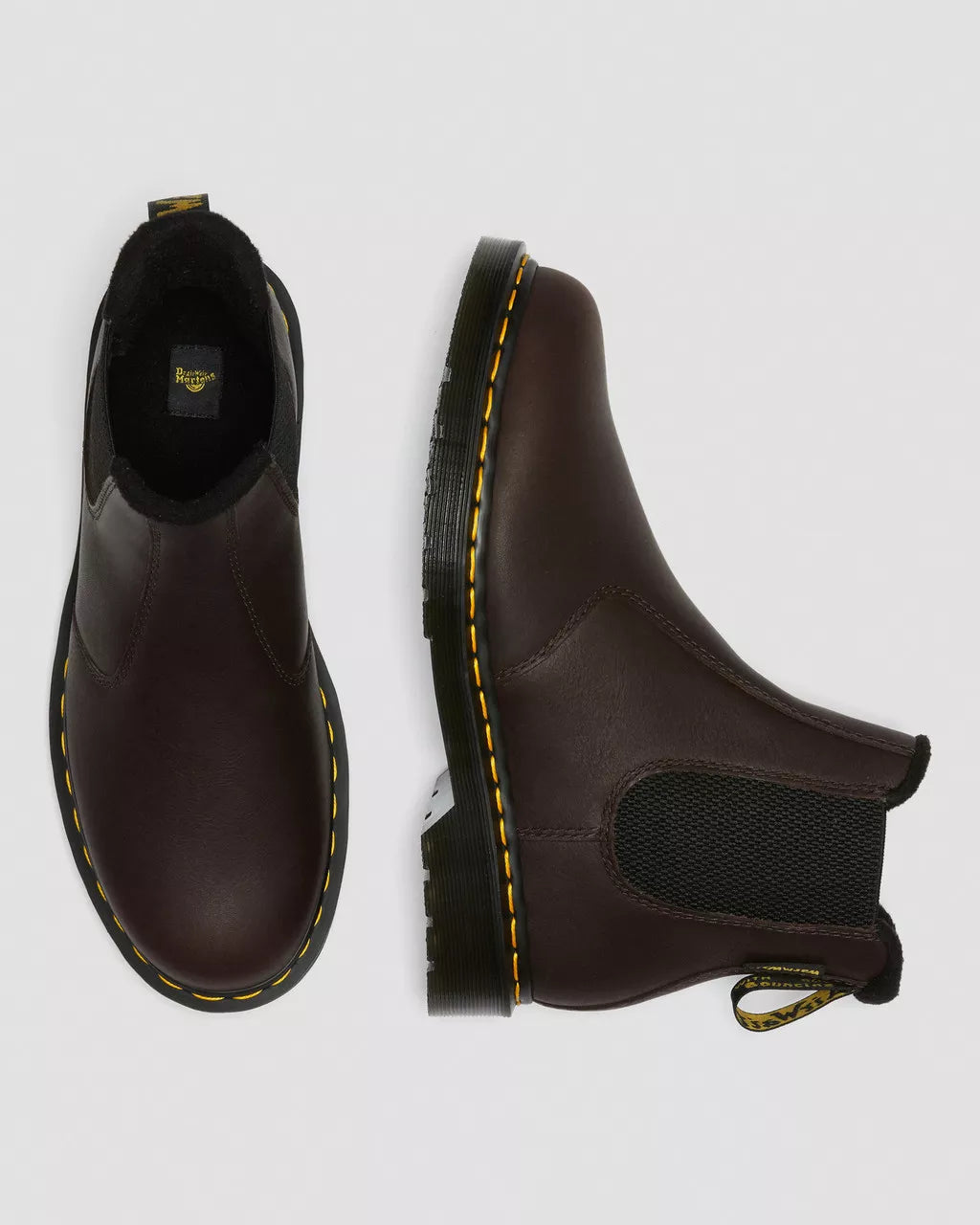 DR. MARTENS - Boots CHELSEA VALOR WP - Marron foncé