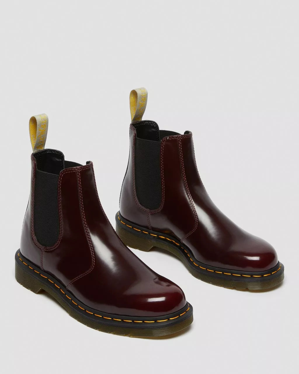 DR. MARTENS - Boots CHELSEA VEGAN - Rouge cerise