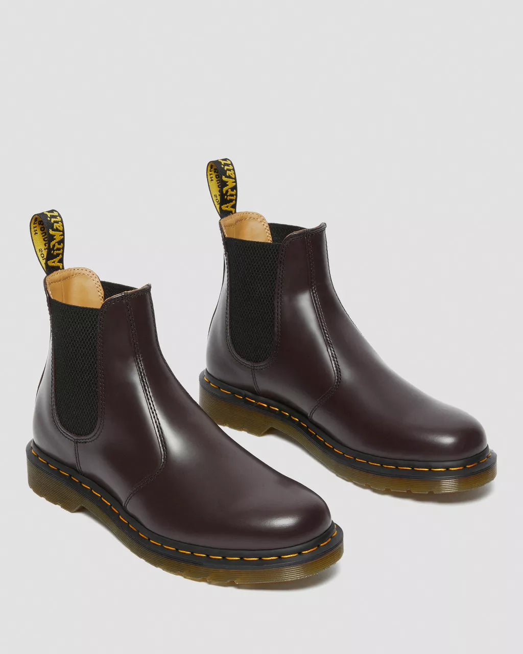 DR. MARTENS - Bottines CHELSEA - Cuir - Bordeaux