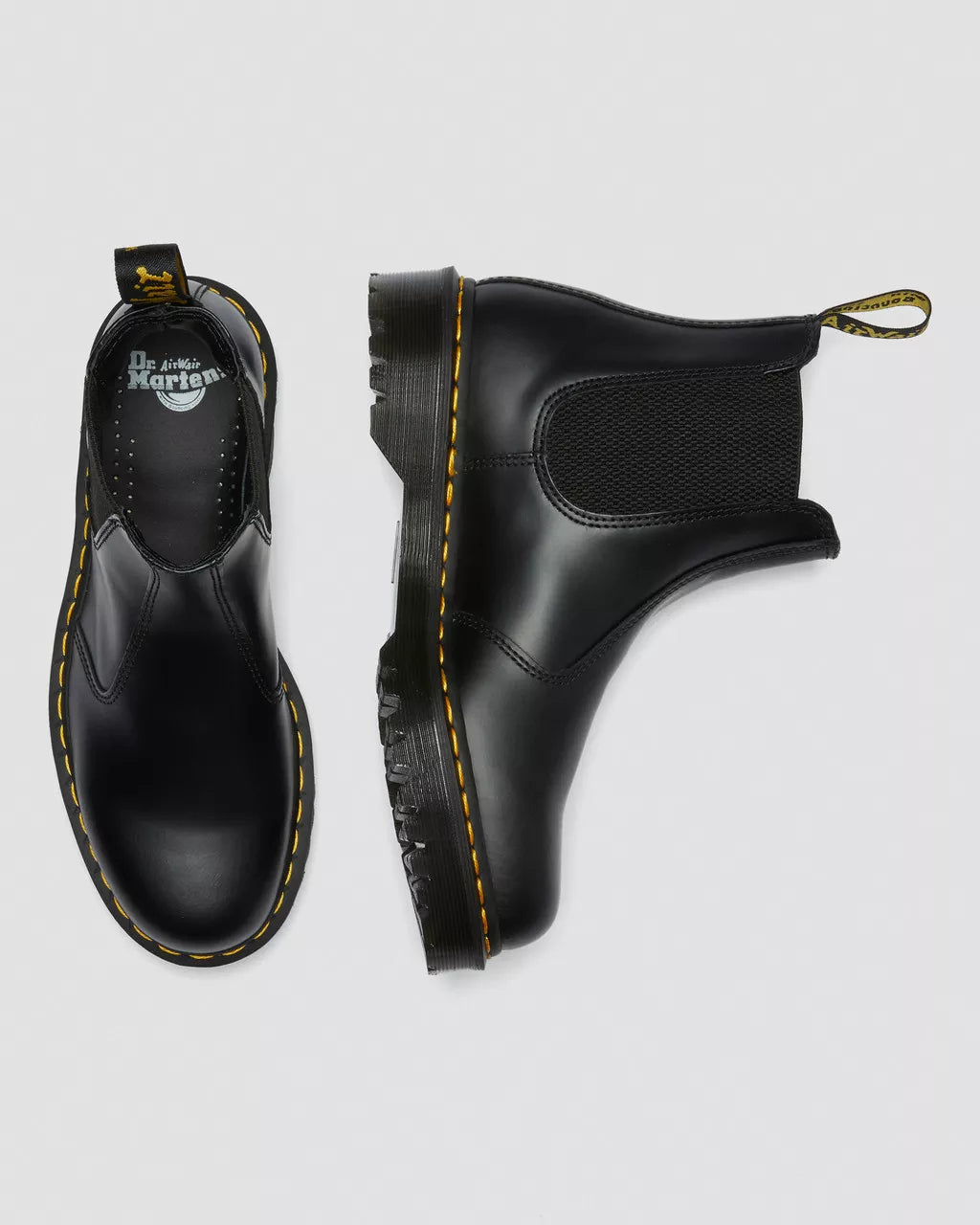 DR. MARTENS - Boots CHELSEA - Cuir smooth - Noir