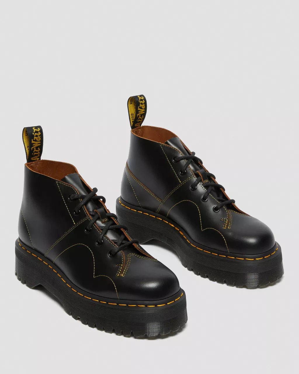DR. MARTENS - Chaussures à lacets CHURCH QUAD - Noir