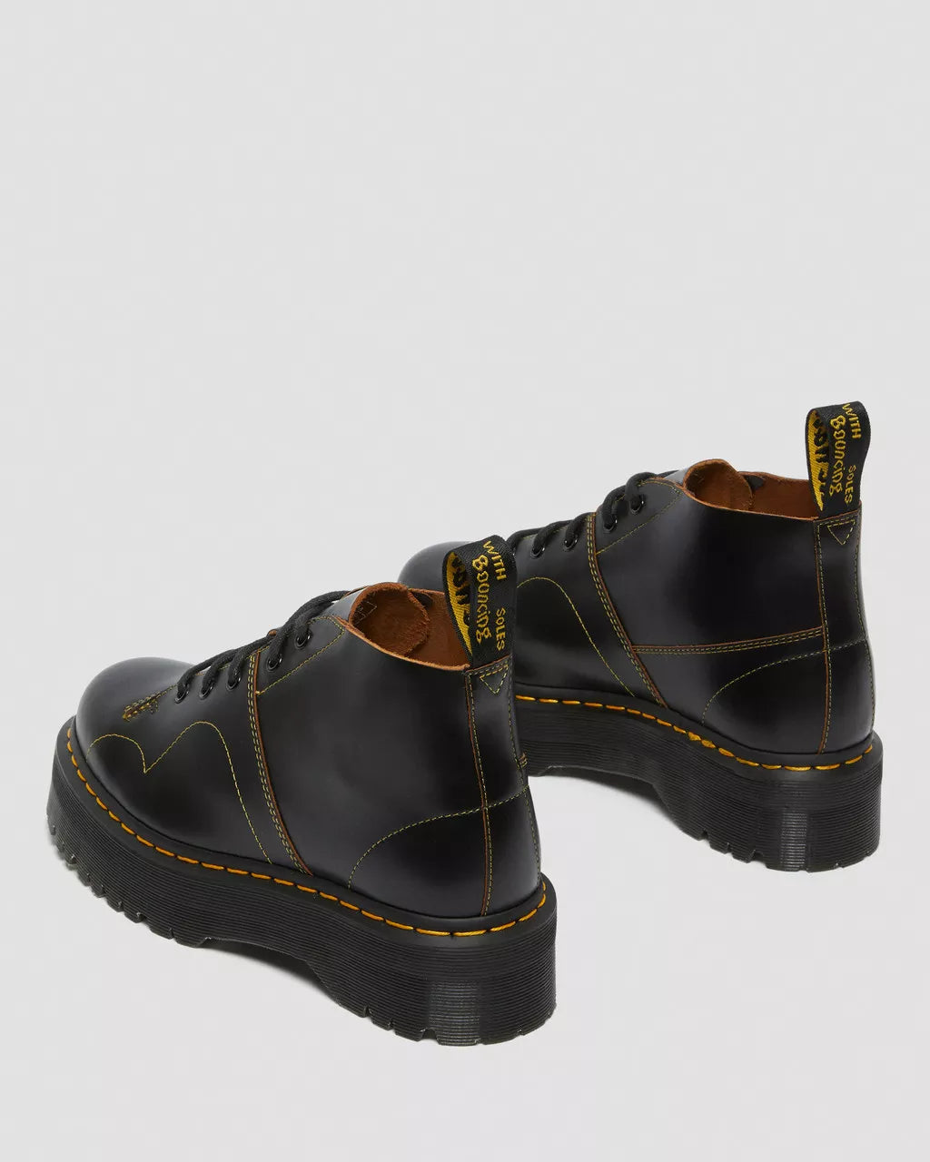 DR. MARTENS - Chaussures à lacets CHURCH QUAD - Noir