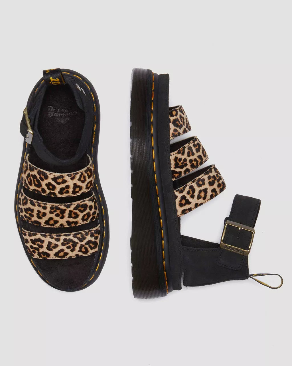 DR. MARTENS - Sandales CLARISSA II QUAD - Léopard