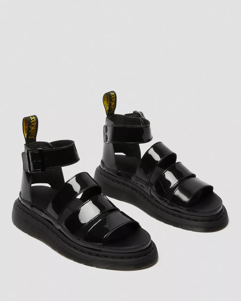 DR. MARTENS - Sandales CLARISSA II - Noir verni