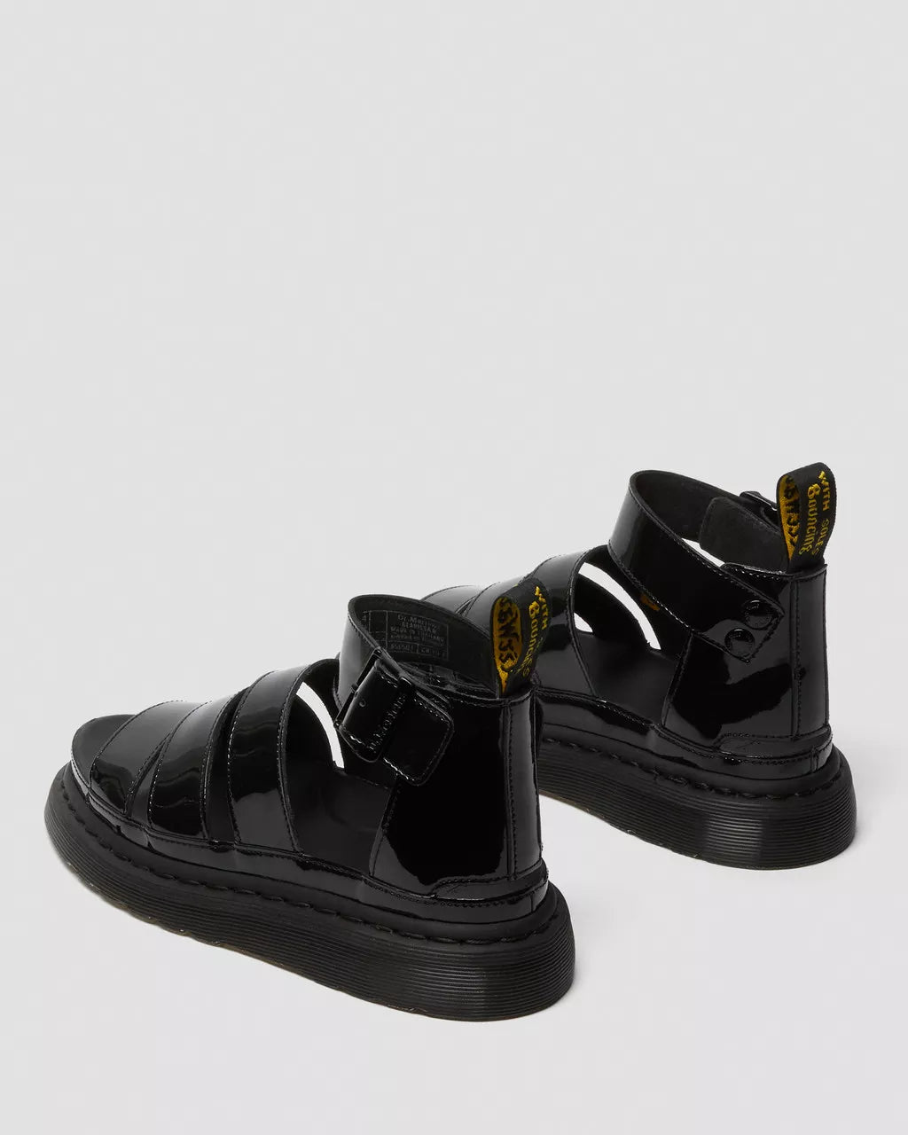 DR. MARTENS - Sandales CLARISSA II - Noir verni