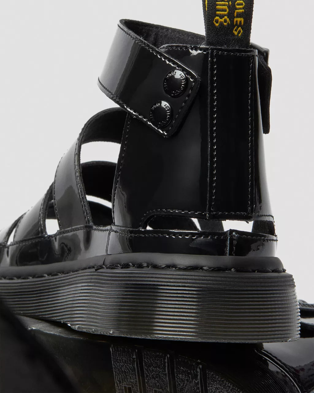 DR. MARTENS - Sandales CLARISSA II - Noir verni