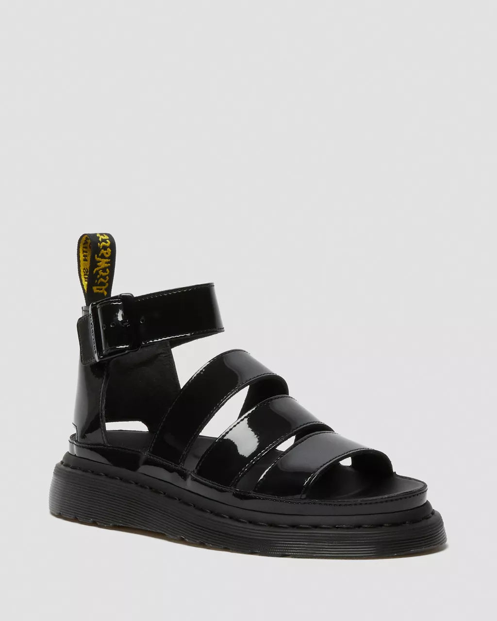 DR. MARTENS - Sandales CLARISSA II - Noir verni