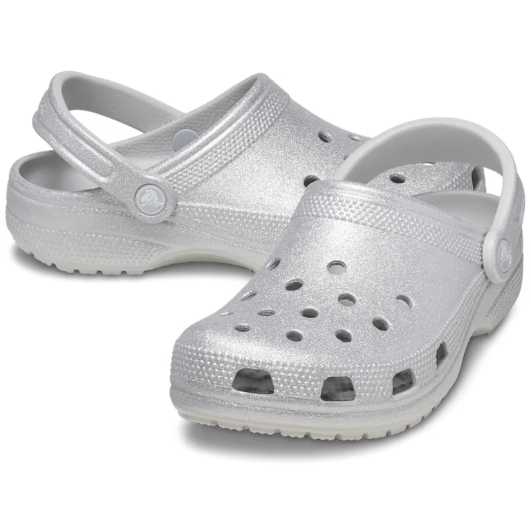CROCS - Sabots iconiques CLASSIC CLOG - Silver Glitter