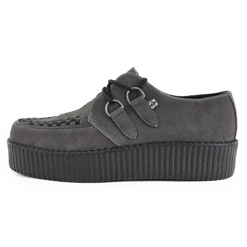 TUK - Creepers à plateforme - Suédé - Charbon