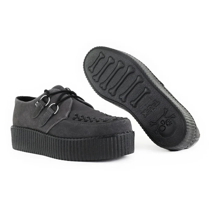 TUK - Creepers à plateforme - Suédé - Charbon