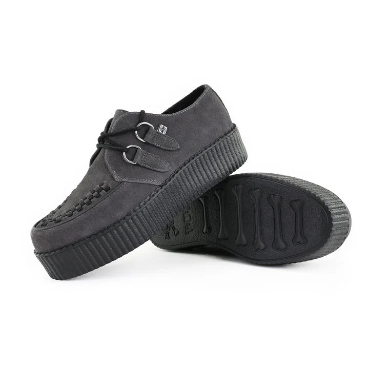 TUK - Creepers à plateforme - Suédé - Charbon