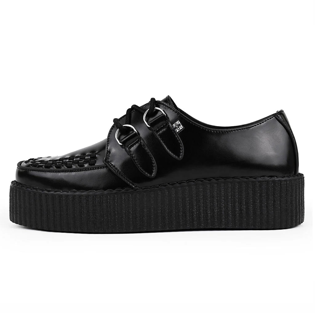 TUK - Creepers à plateforme - Cuir - Noir