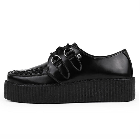 TUK - Creepers à plateforme - Cuir - Noir