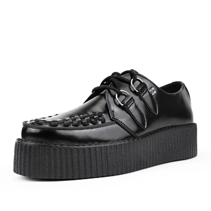 TUK - Creepers à plateforme - Cuir - Noir