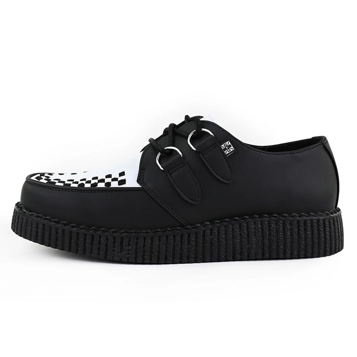 TUK - Creepers à plateforme - Vegan - Noir/blanc