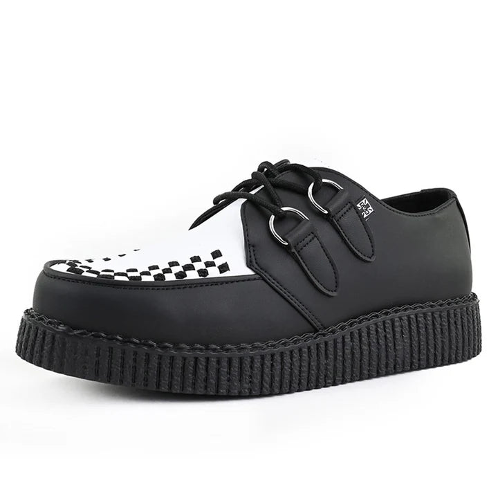 TUK - Creepers à plateforme - Vegan - Noir/blanc
