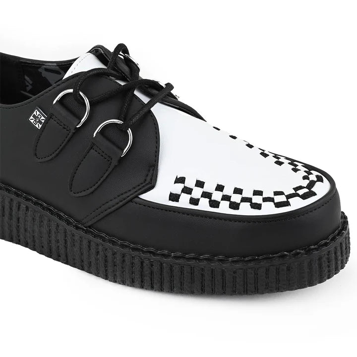 TUK - Creepers à plateforme - Vegan - Noir/blanc