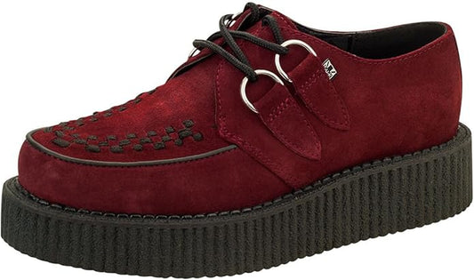 TUK - Creepers basses - Suédé - Bordeaux