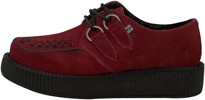 TUK - Creepers basses - Suédé - Bordeaux