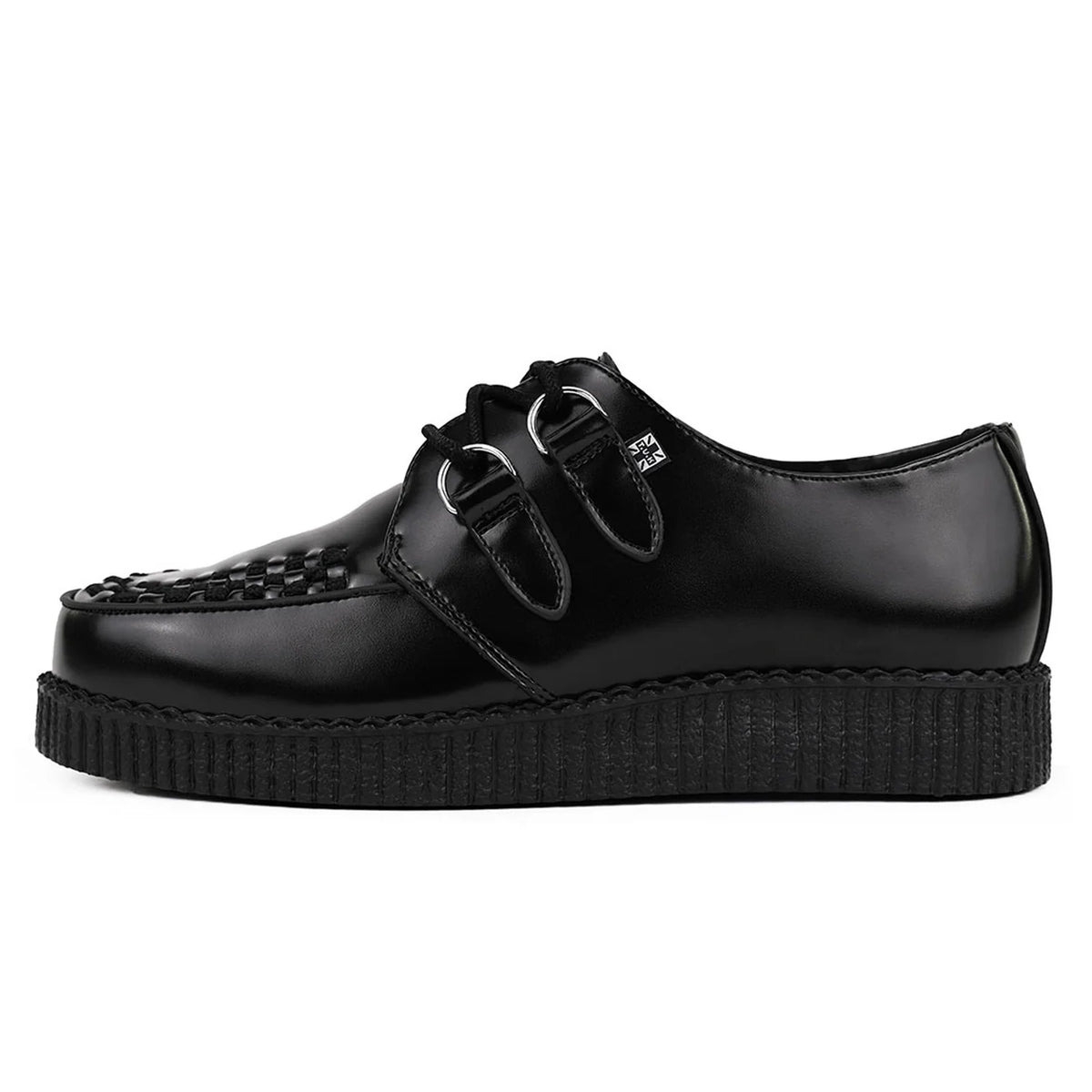 TUK - Creepers basses - Cuir - Noir