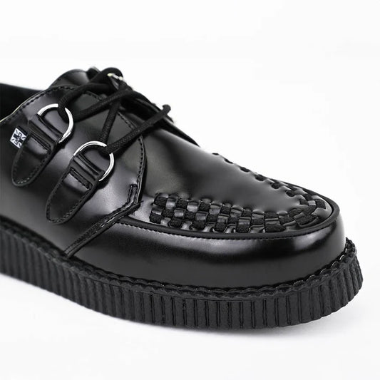 TUK - Creepers basses - Cuir - Noir