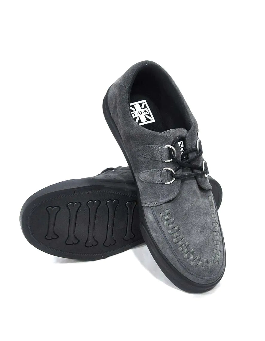 TUK - Sneakers creepers - Daim végétal - Gris