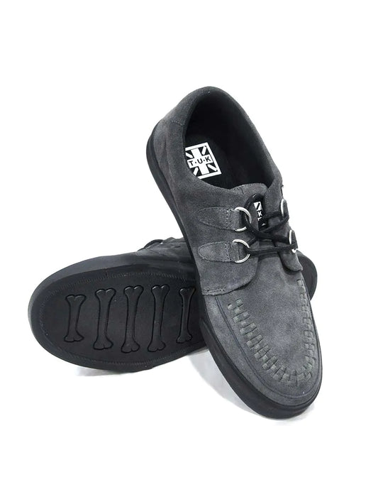 TUK - Sneakers creepers - Daim végétal - Gris