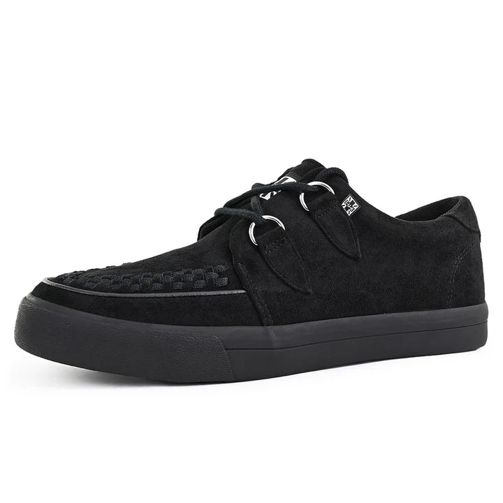 TUK - Sneakers creepers - Daim végétal - Noir