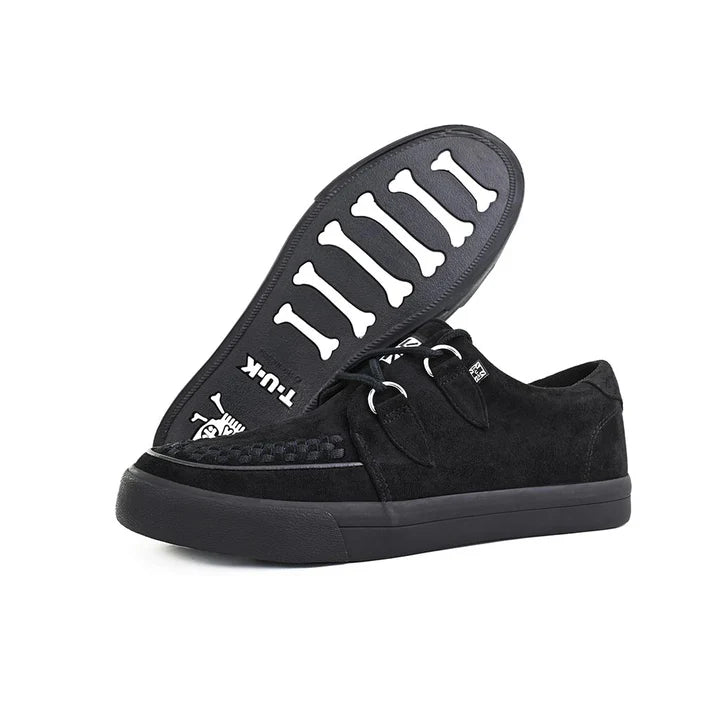 TUK - Sneakers creepers - Daim végétal - Noir