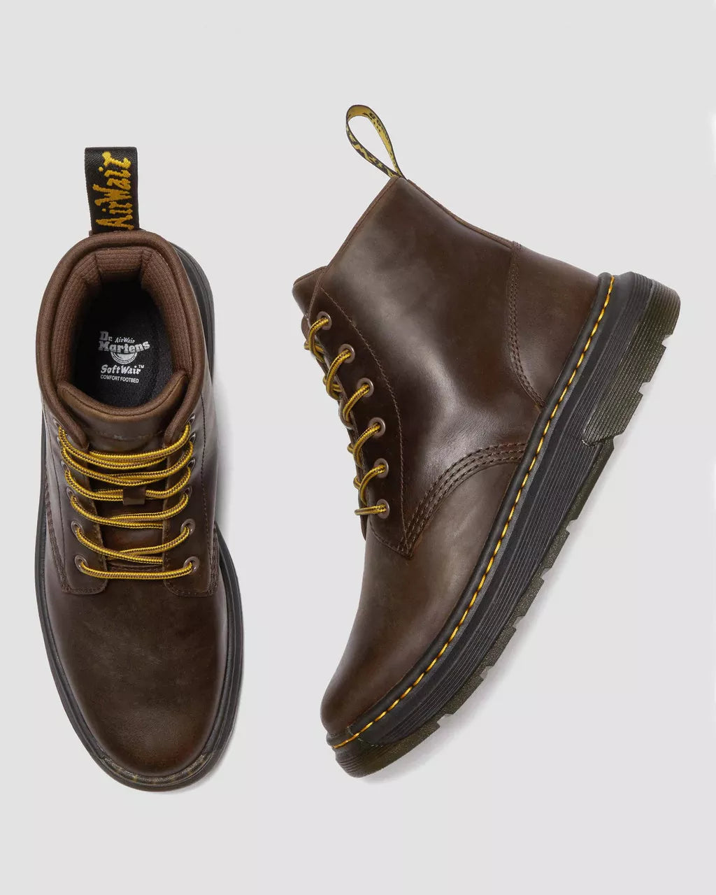 DR. MARTENS - Bottines CREWSON CHUKKA - Marron foncé