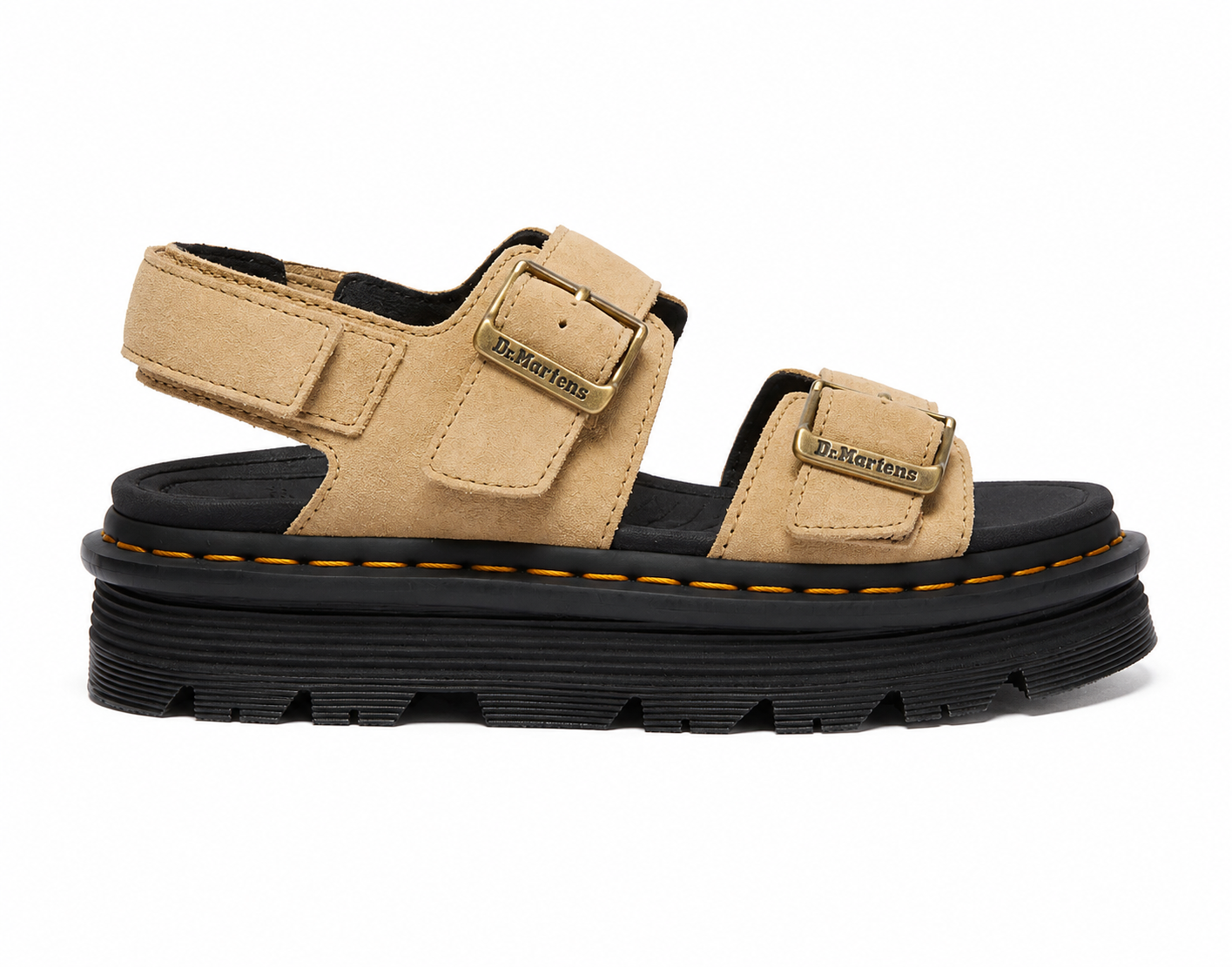 DR. MARTENS - Sandale ZEBZAG - Daim - Tan