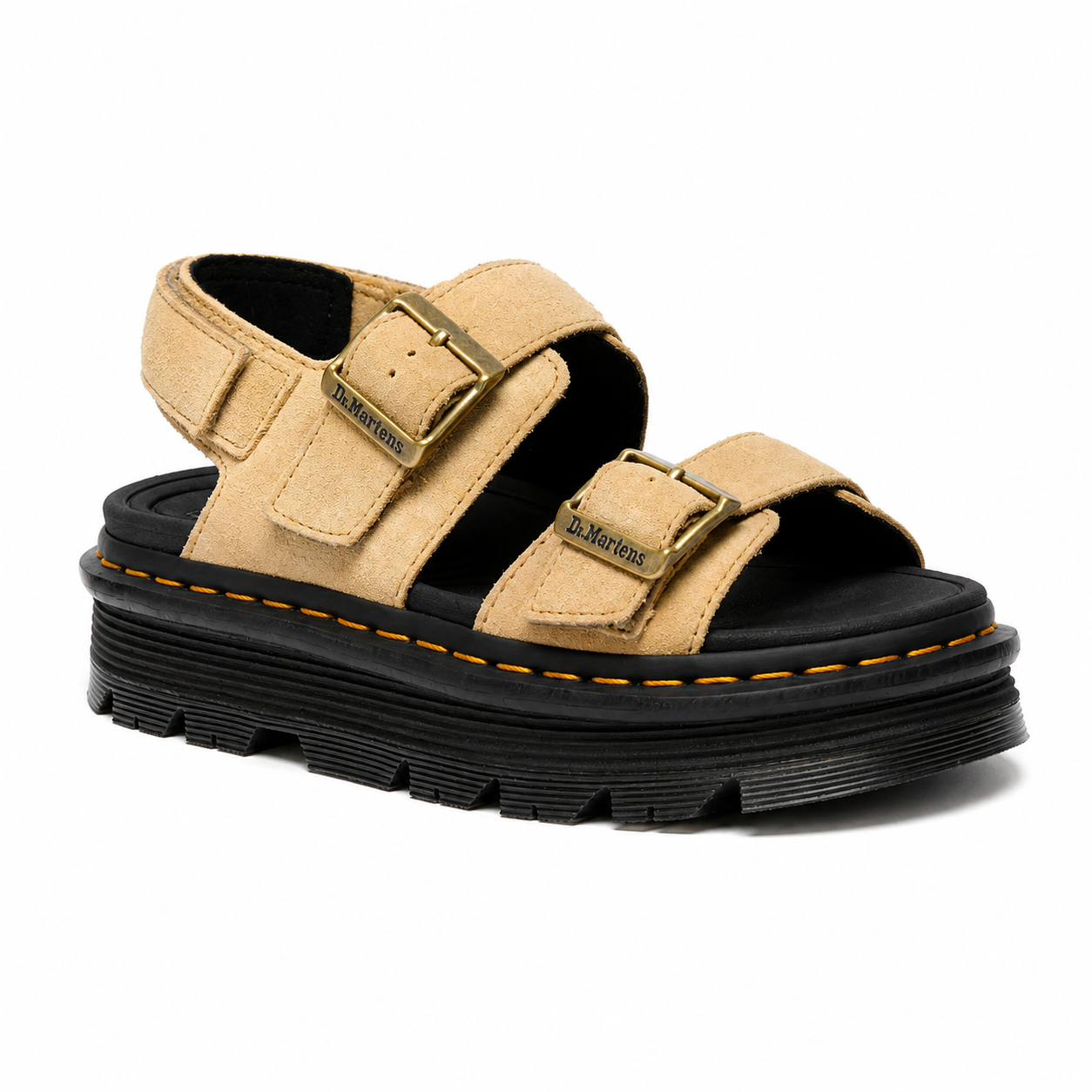 DR. MARTENS - Sandale ZEBZAG - Daim - Tan