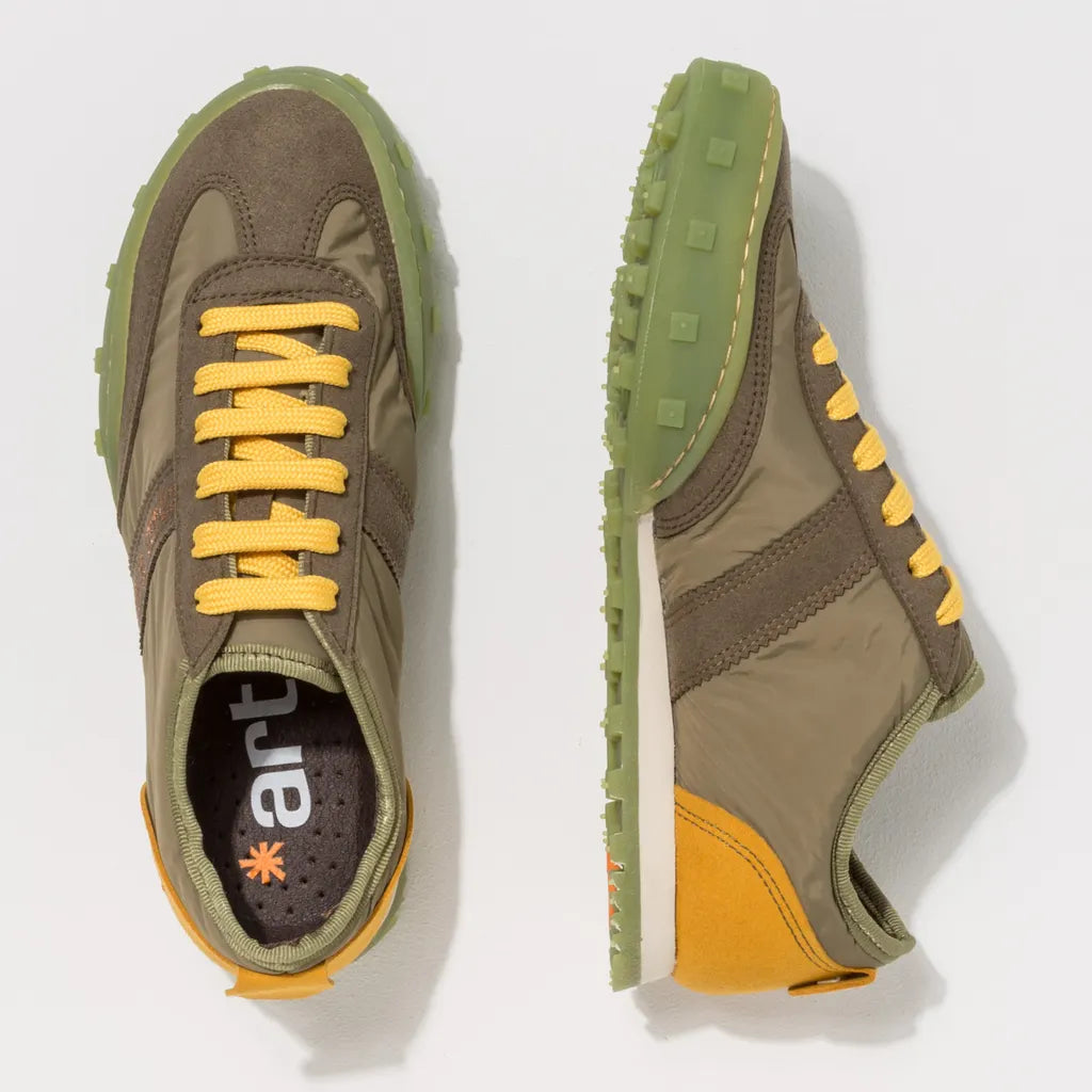 ART COMPANY - Basket Cross Sky - Kaki - Jaune