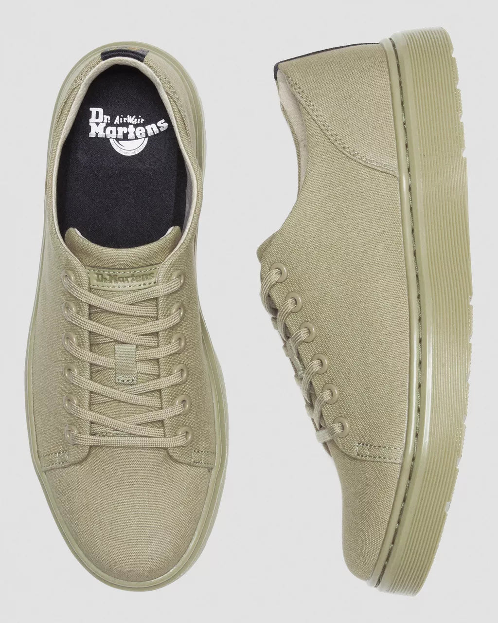DR. MARTENS - Baskets DANTE - Coton - Olive