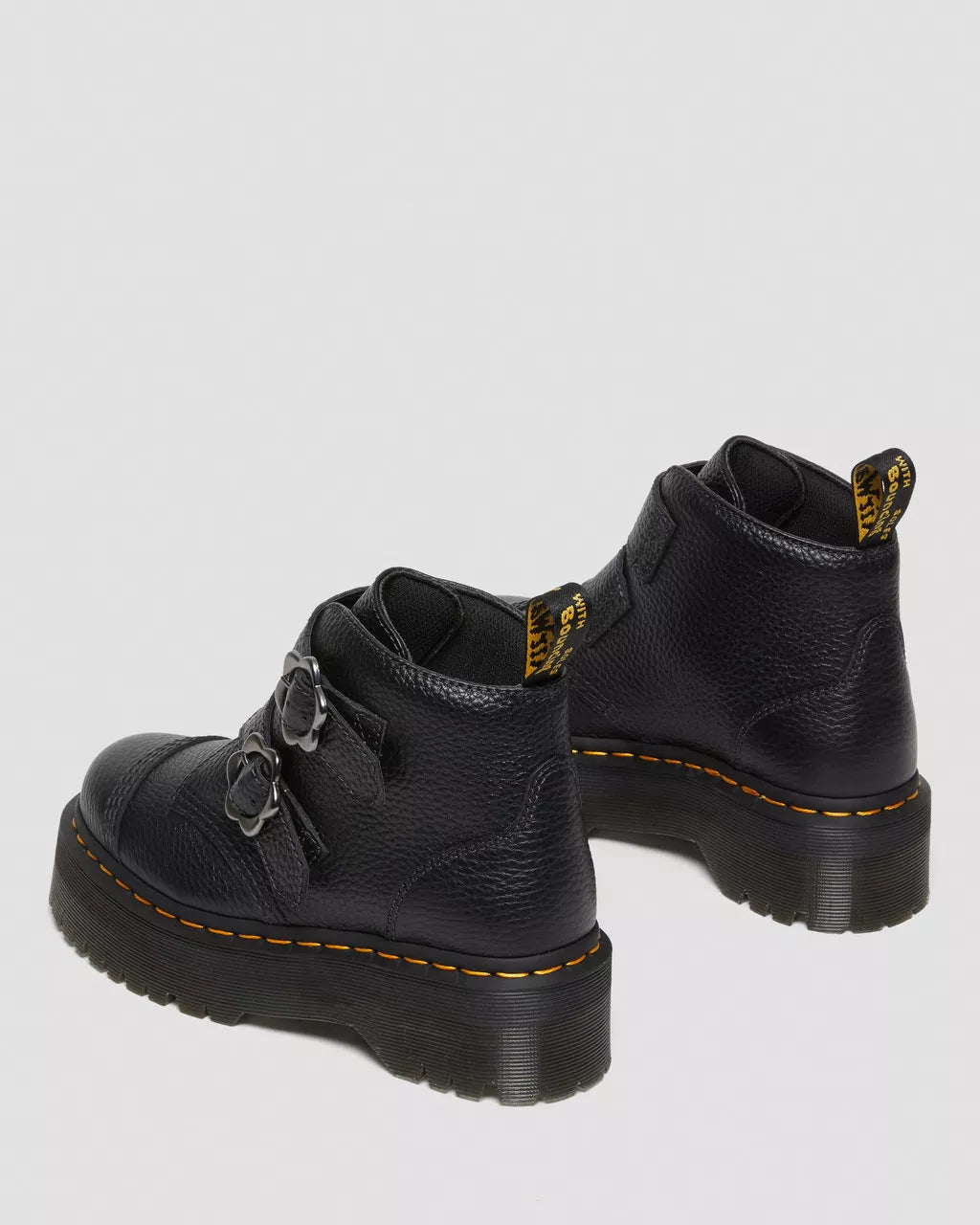DR. MARTENS - Bottines DEVON FLEUR - Cuir NAPPA - Noir