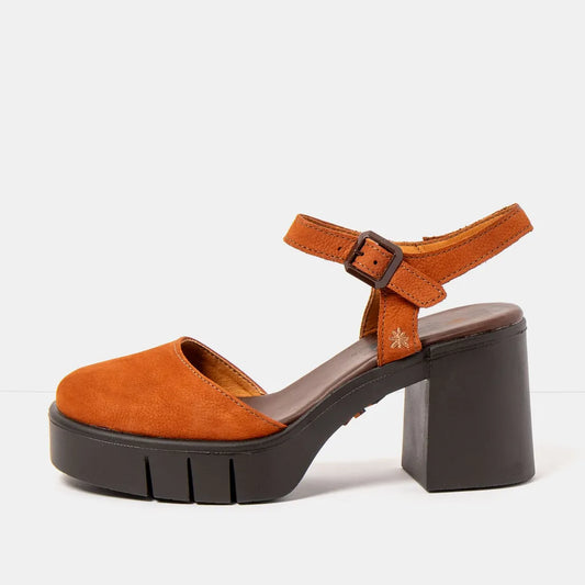 ART COMPANY - Sandale Eivissa - Orange foncé