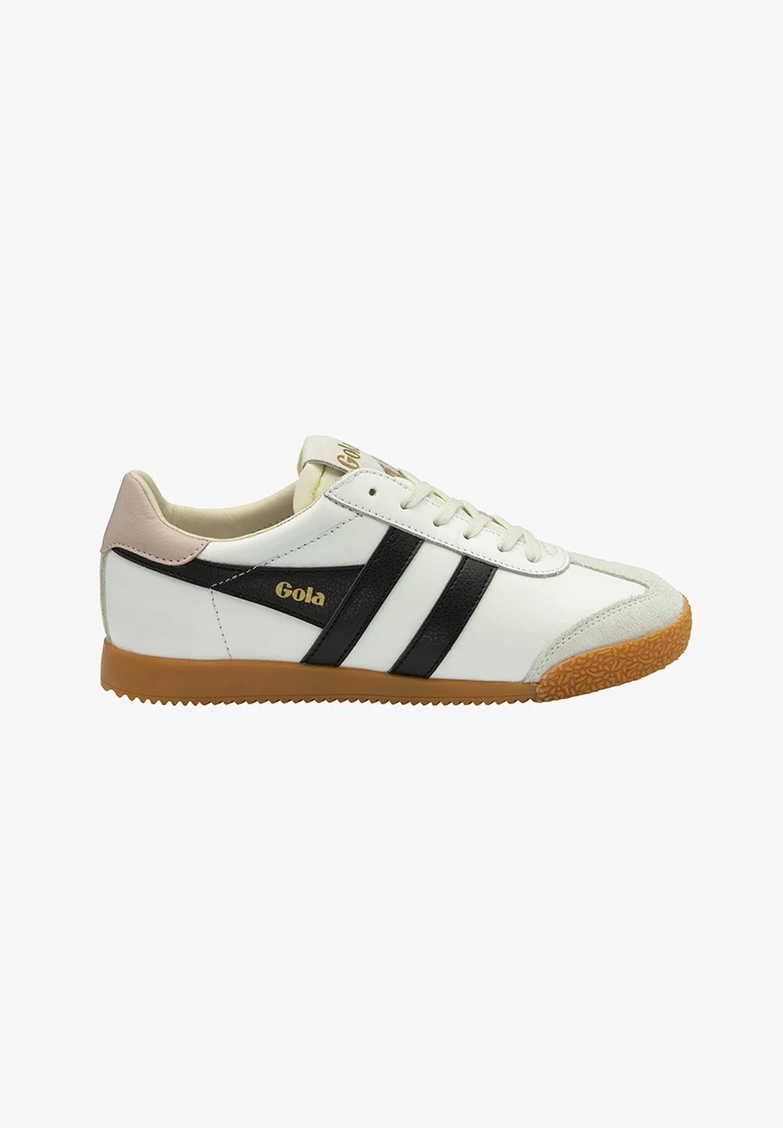 GOLA - Sneakers ELAN - Daim & CUIR - White / Black / Pink
