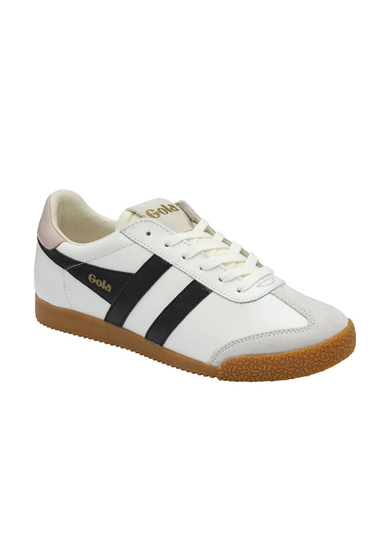 GOLA - Sneakers ELAN - Daim & CUIR - White / Black / Pink