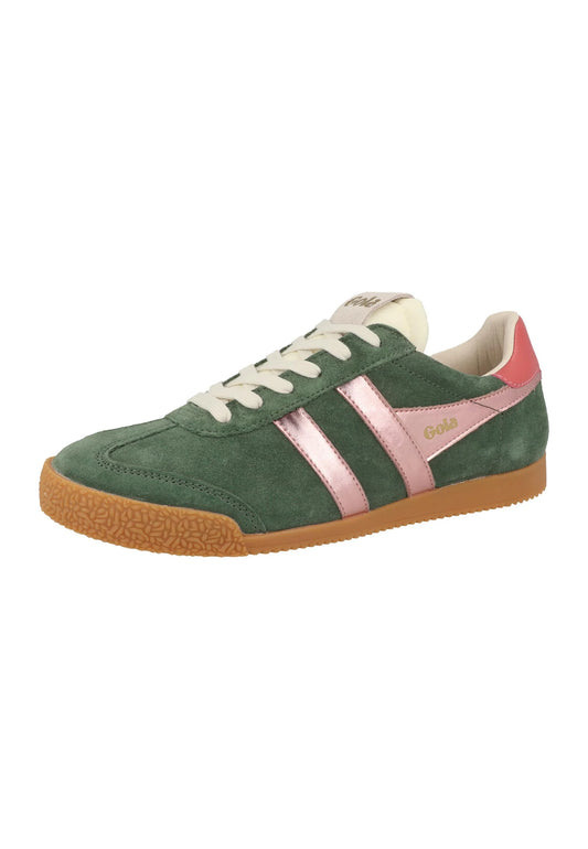 GOLA - Sneakers ELAN - Daim - GLITZ - Evergreen / Pink / Coral