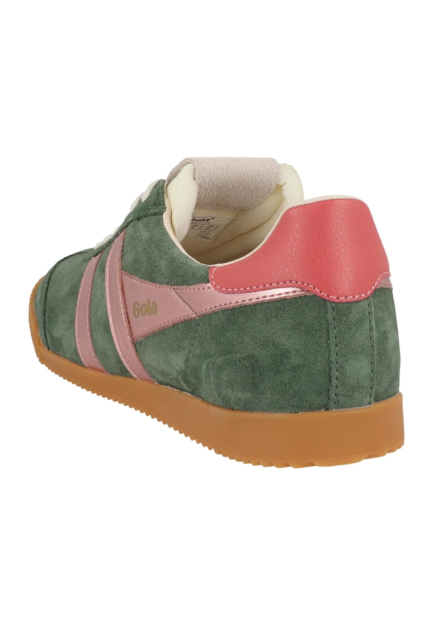 GOLA - Sneakers ELAN - Daim - GLITZ - Evergreen / Pink / Coral